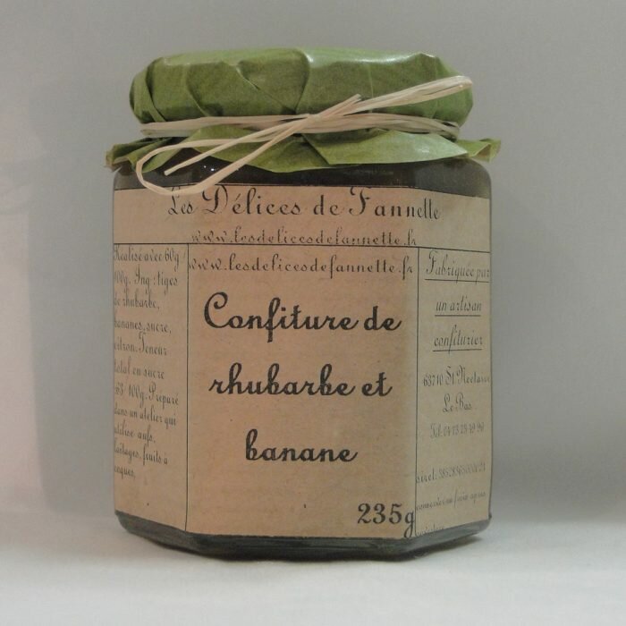 Confiture Rhubarbe Banane