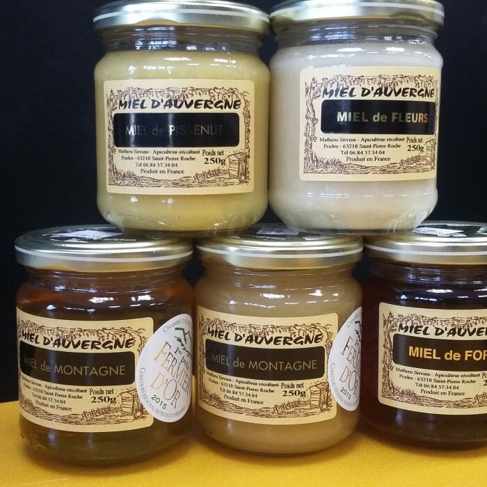 Sélection de miels d'auvergne