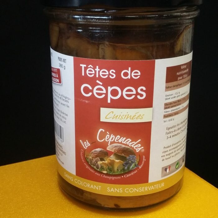 Têtes de cèpes cuisinées Les cèpenades