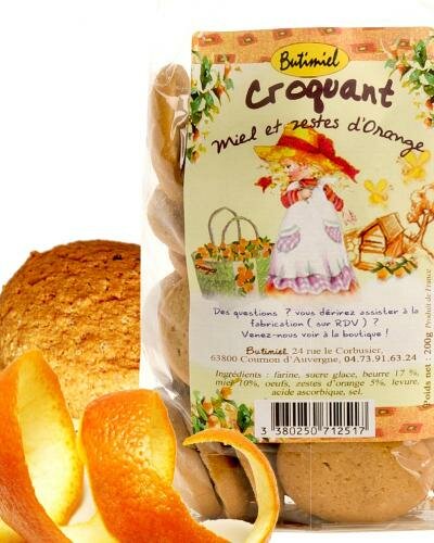 Croquant miel et zestes d'Orange Butimiel